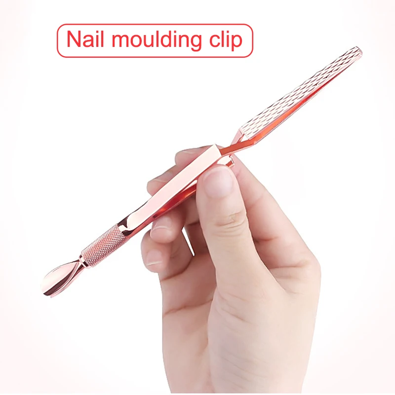Double Ends Nail Art Cuticle Pusher C Curve Pincher Multifunction Tools MH88 | Красота и здоровье