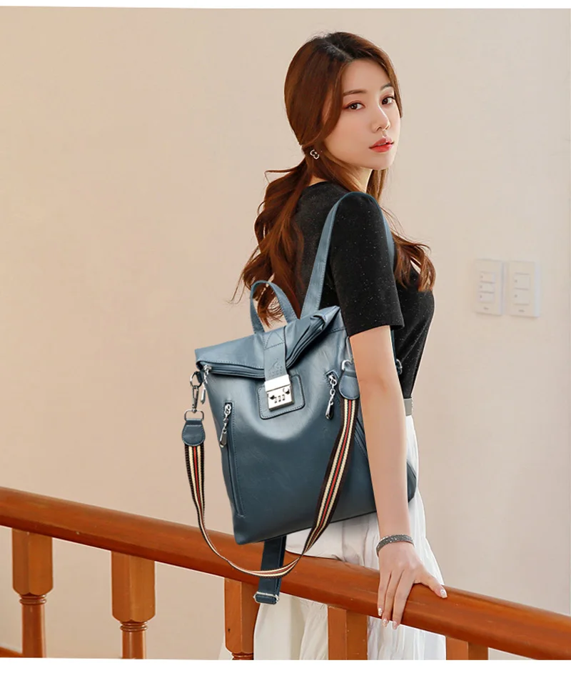2021 fashion retro women's backpack multifunctional female leather shoulder bag leisure travel female backpack female school bag
2021 fashion retro women's backpack multifunctional female leather shoulder bag leisure travel female backpack female school bag