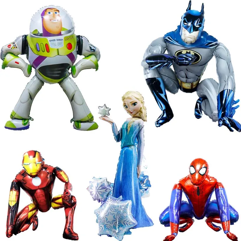 

Big 3D Toy Story Spiderman Iron Man Foil Balloon Happy Birthday Party Decoration Children Gift Baby Shower Kid Air Globo