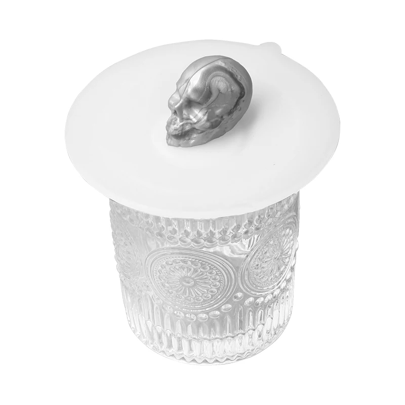 11cm Transparent Silicone Cup Cover Heat-resistant Leak Proof Skull Cup Lid Reusable Water Cup Lid Environmental Cup Accessories
11cm Transparent Silicone Cup Cover Heat-resistant Leak Proof Skull Cup Lid Reusable Water Cup Lid Environmental Cup Accessories