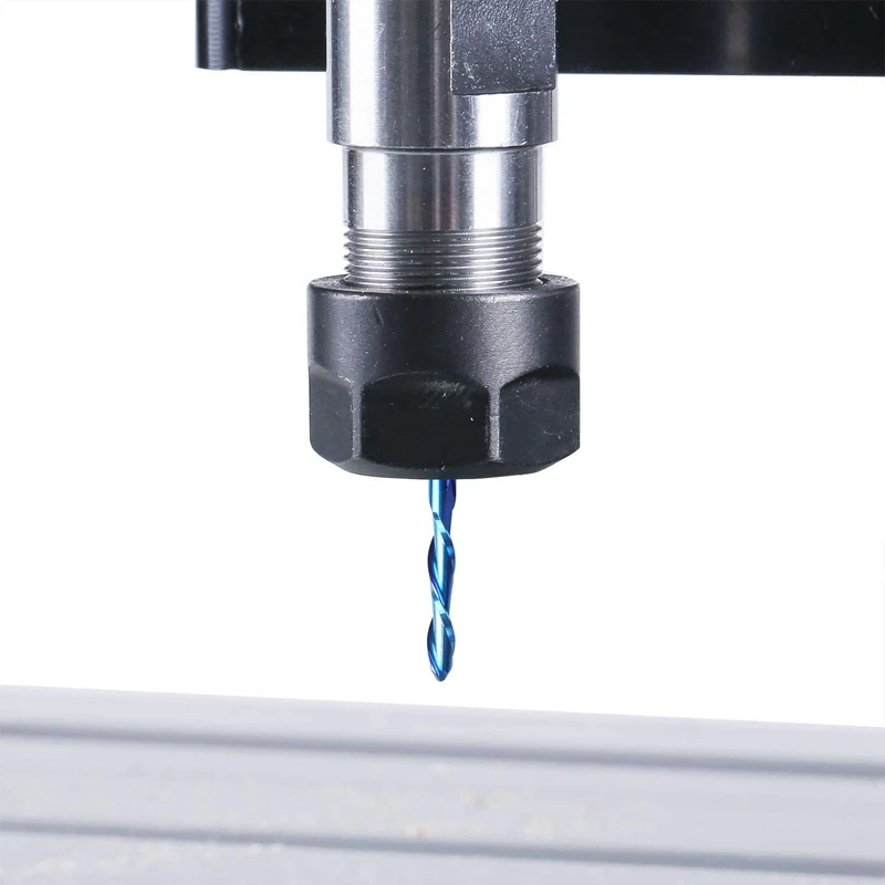 10Pcs 3.175mm Shank Blue Coated Spiral Ball Nose End Mill CNC Router Bit 2 Flute End Mill Set Carbide Milling Cutter
10Pcs 3.175mm Shank Blue Coated Spiral Ball Nose End Mill CNC Router Bit 2 Flute End Mill Set Carbide Milling Cutter
