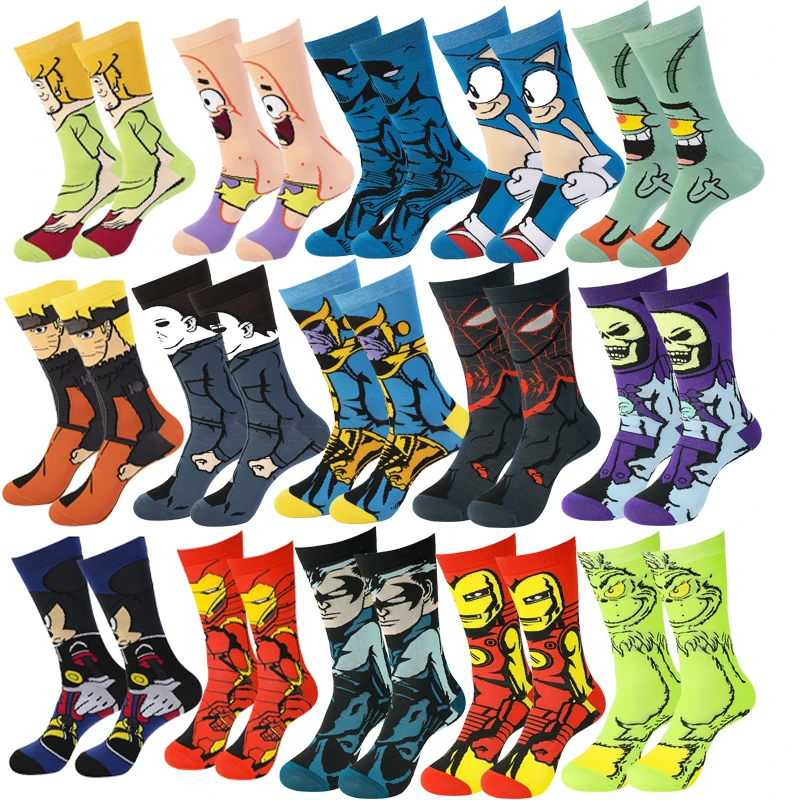 1Pair Man Knitting Hip Hop Skateboard Socks Women's Cartoon Anime High Quality Sewing Pattern Funny Casual Street Cotton Socks
1Pair Man Knitting Hip Hop Skateboard Socks Women's Cartoon Anime High Quality Sewing Pattern Funny Casual Street Cotton Socks