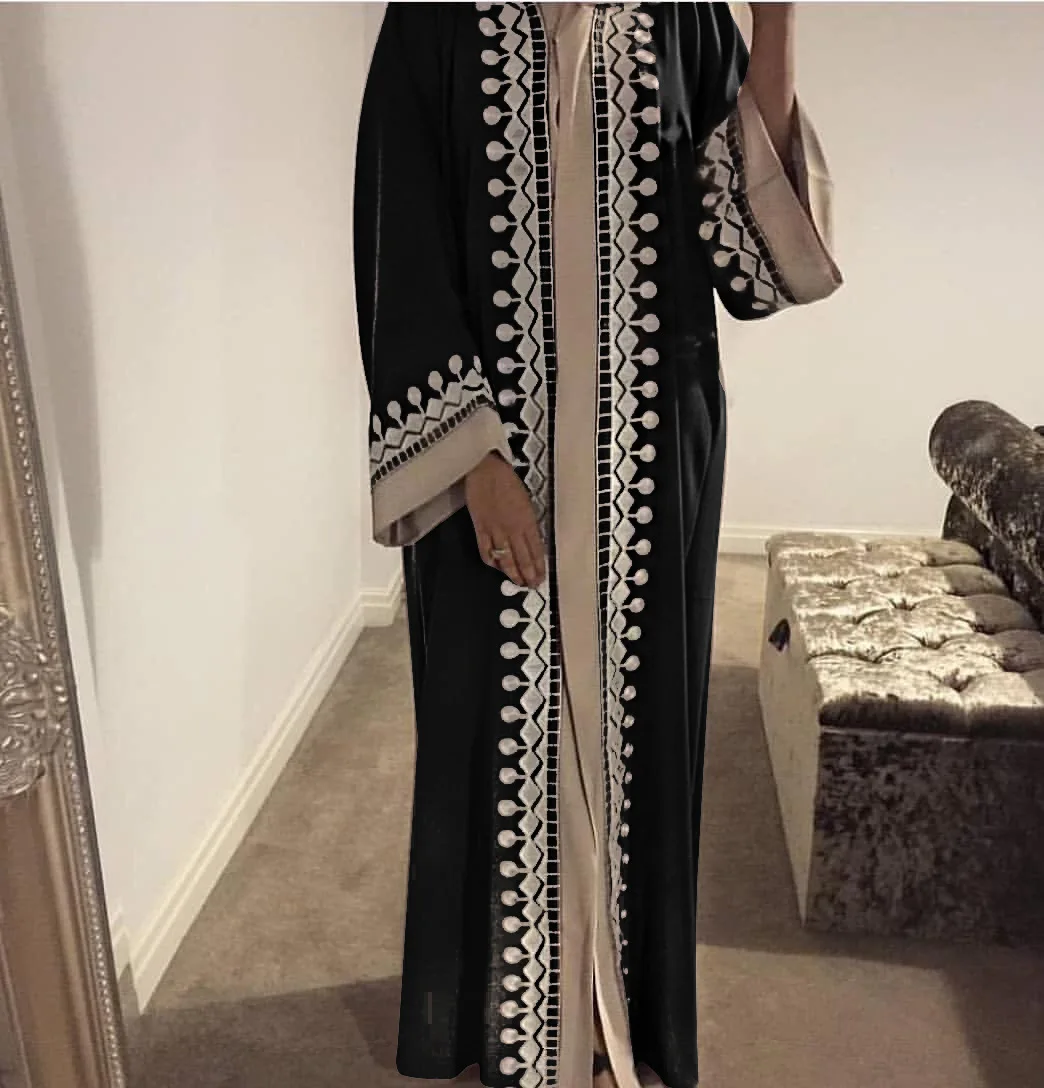 Dress Women Muslim Abaya Dubai Kaftan Elegant Embroidery Lace-up Dresses Outwear Caftan Hijab Robe Party Jubah Islamic Turkish
Dress Women Muslim Abaya Dubai Kaftan Elegant Embroidery Lace-up Dresses Outwear Caftan Hijab Robe Party Jubah Islamic Turkish