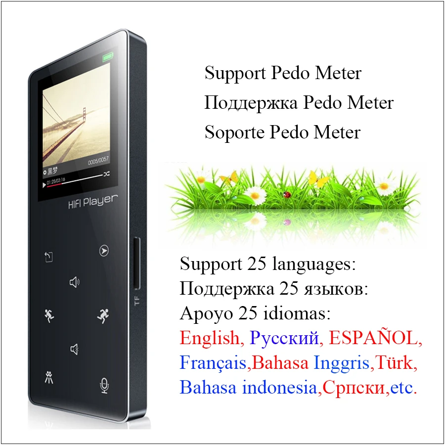 Mp3-плеер плеер с Bluetooth Сенсорный экран 32 Гб электронной книгой чтение FM радио