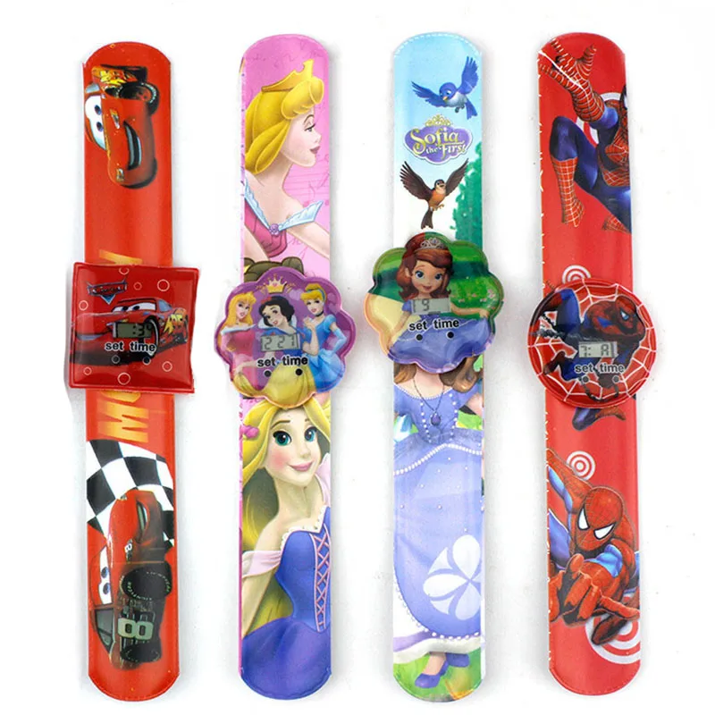 Disney spiderman Sofia cars snow white Mickey mouse Wristband Toys Watches Cartoon Anime Figure Kids Toy Gift Random Color
Disney spiderman Sofia cars snow white Mickey mouse Wristband Toys Watches Cartoon Anime Figure Kids Toy Gift Random Color