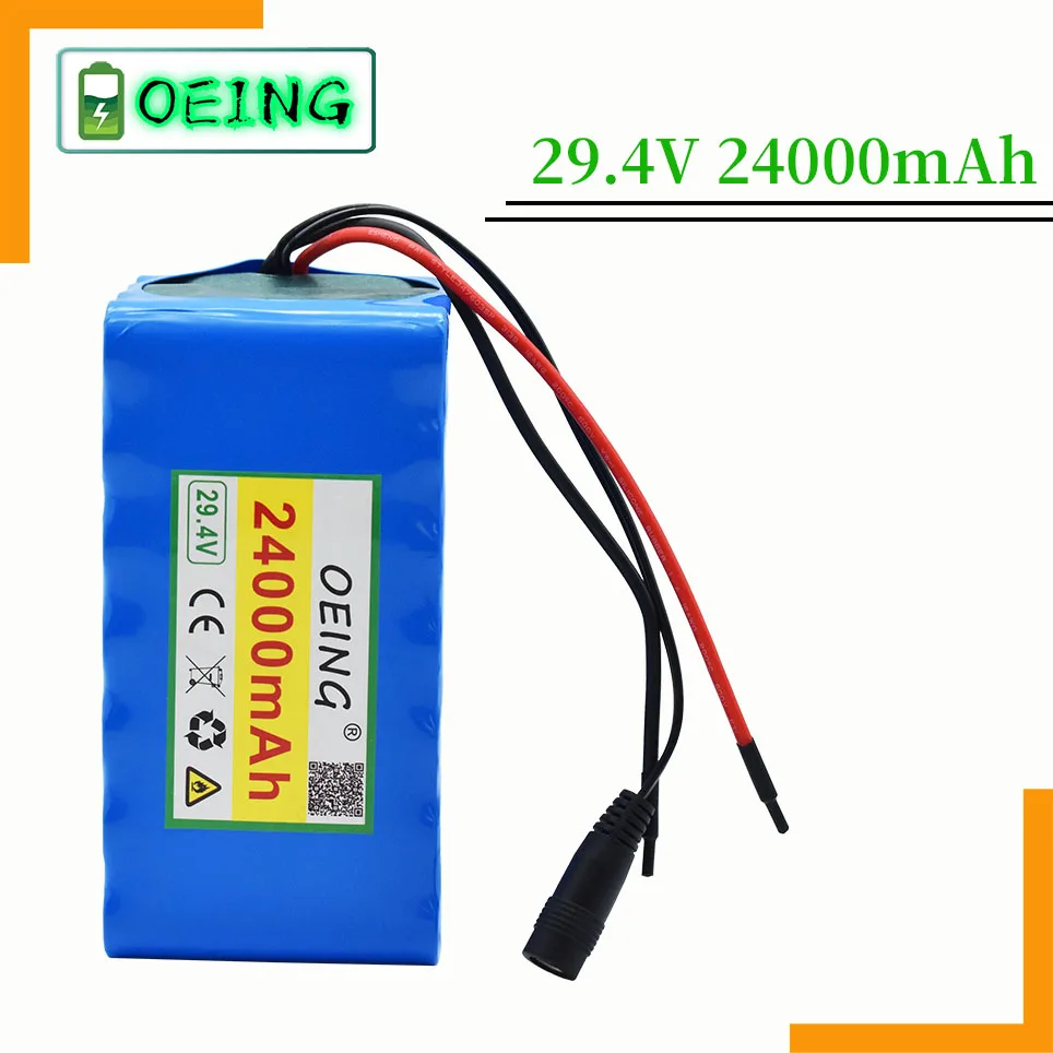 2021 NEWEST29.4V 7S4P 24000mAh 18650 Lithium Battery pack with BMS 29.4V Electric bicycle electric car backup power
2021 NEWEST29.4V 7S4P 24000mAh 18650 Lithium Battery pack with BMS 29.4V Electric bicycle electric car backup power