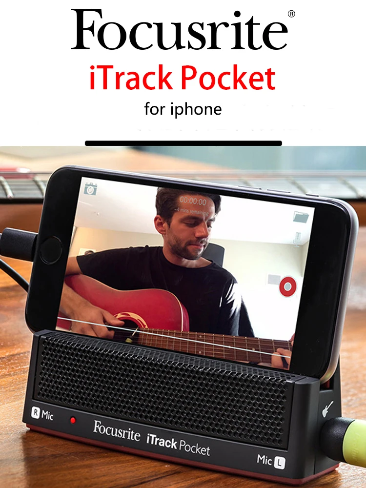 Focusrite itrack Pocket Headphone Amplifier sound card guitar Audio interface for iPhone
Focusrite itrack Pocket Headphone Amplifier sound card guitar Audio interface for iPhone