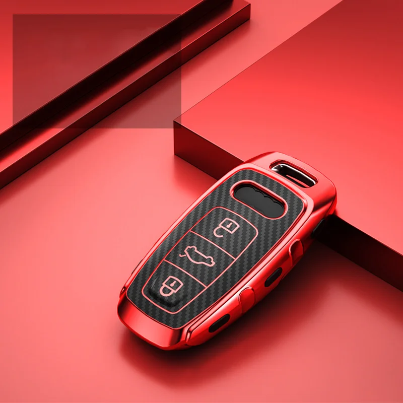 Hot Sale Soft TPU Protector Car Key Case Shell Key Cover For Audi A6L A7 A8 Q8 2018 2019 Car Key bag Car Styling Auto Accessorie
Hot Sale Soft TPU Protector Car Key Case Shell Key Cover For Audi A6L A7 A8 Q8 2018 2019 Car Key bag Car Styling Auto Accessorie