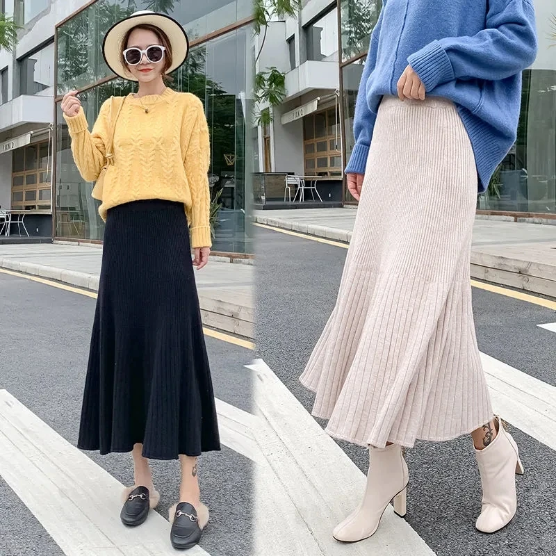 Skirts Womens Black Mid-length Korean High Waist A-line Pleated Skirt Trending Skirt Autumn and Winter Faldas Gothic Fashion
Skirts Womens Black Mid-length Korean High Waist A-line Pleated Skirt Trending Skirt Autumn and Winter Faldas Gothic Fashion