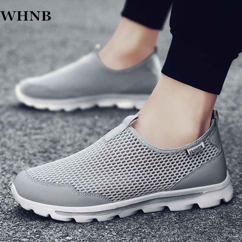 WHNB 2020 Men Shoes Mesh Summer New Comfortable Breathable Men Sneakers Black Blue Gray Slip-On Loafers Flats Light Walking
WHNB 2020 Men Shoes Mesh Summer New Comfortable Breathable Men Sneakers Black Blue Gray Slip-On Loafers Flats Light Walking