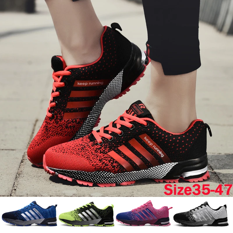 Running Shoes for Men Women Lightweight Walking Jogging Sport Sneakers Breathable Athletic Running Trainers Size 35-47
Running Shoes for Men Women Lightweight Walking Jogging Sport Sneakers Breathable Athletic Running Trainers Size 35-47