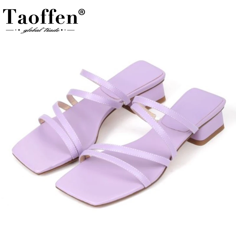 Taoffen Women Sandals Real Leather Thick Heel Fashion Women Summer Shoes Vacation Club Women Shoes Footwear Size 34-39
Taoffen Women Sandals Real Leather Thick Heel Fashion Women Summer Shoes Vacation Club Women Shoes Footwear Size 34-39