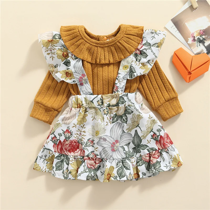 2Pcs Newborn Girls Clothes Sets Party O-Neck Knitting Shirt Floral Suspender Dress Baby Clothing
2Pcs Newborn Girls Clothes Sets Party O-Neck Knitting Shirt Floral Suspender Dress Baby Clothing