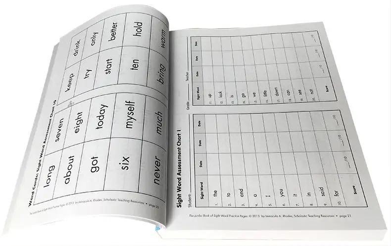 Scholastic Original English books The complete Jumbo Book of Sight Word Practice English Assessment Book for Kids
Scholastic Original English books The complete Jumbo Book of Sight Word Practice English Assessment Book for Kids