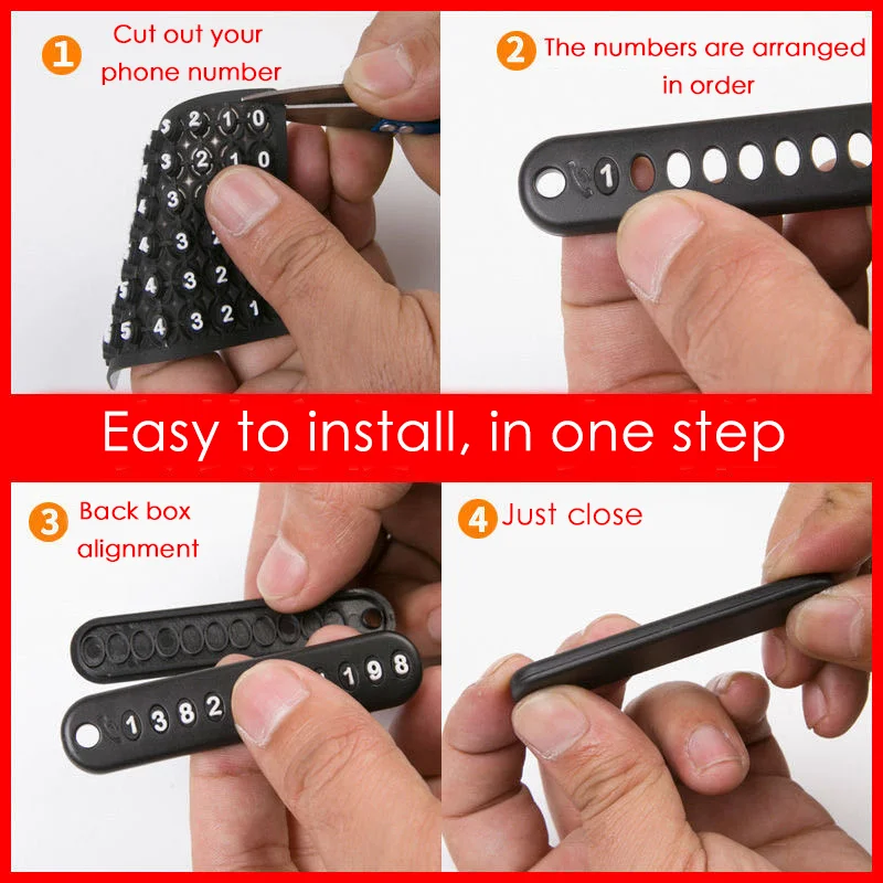 Car Anti-lost Car Keychain Phone Number Plate Card DIY Ring Phone Number Card Car Interior Goods Decor
Car Anti-lost Car Keychain Phone Number Plate Card DIY Ring Phone Number Card Car Interior Goods Decor