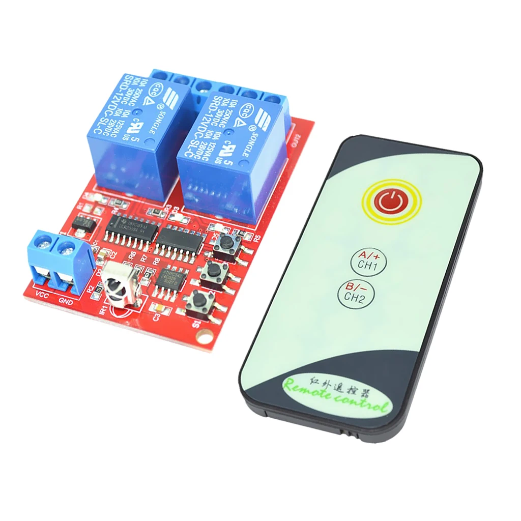 2 Channel Infrared Receiver IR Relay Driver Board Module Remote Control 12V
2 Channel Infrared Receiver IR Relay Driver Board Module Remote Control 12V