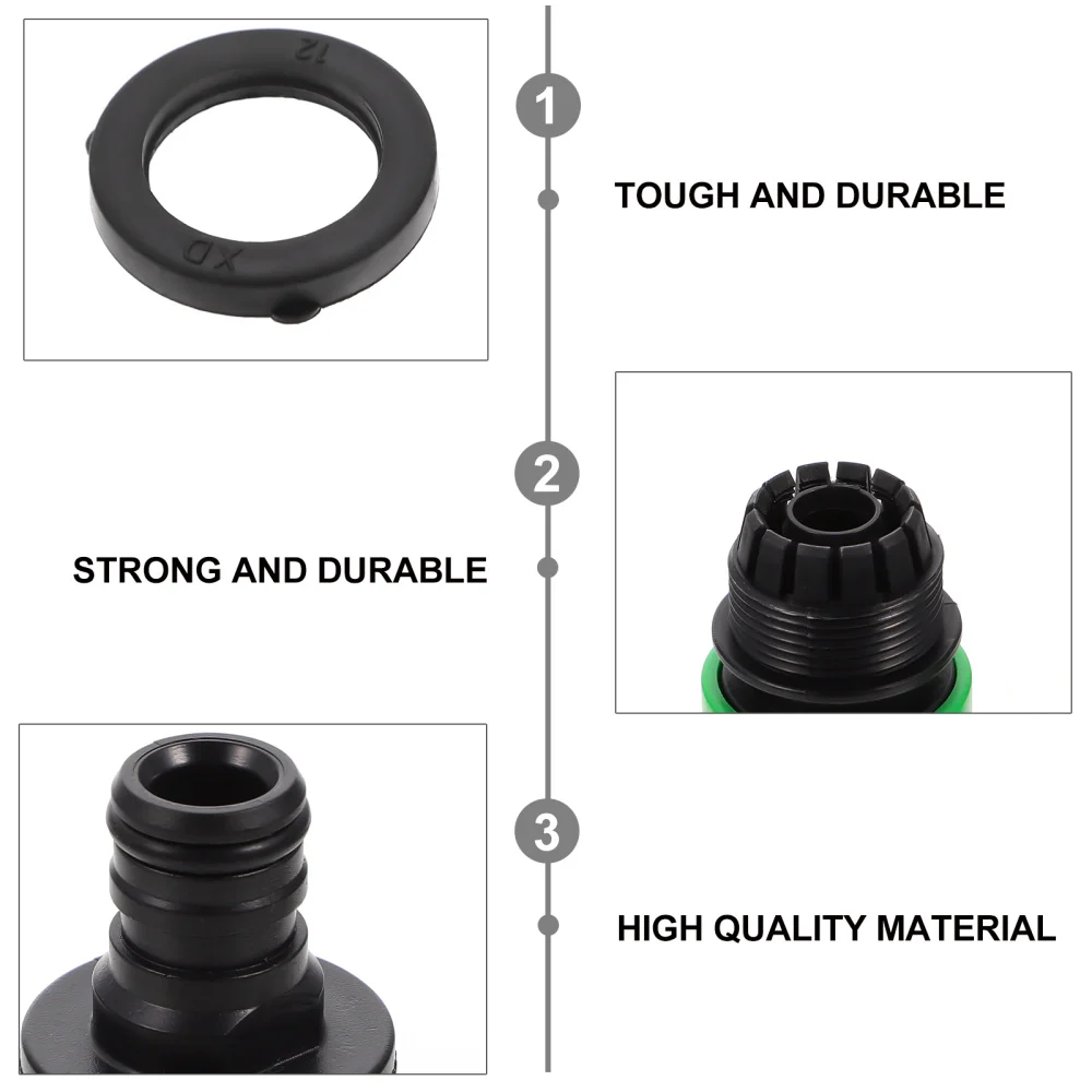 10pcs Garden Hose Irrigation Connector Water Pipe Adapter with 18pcs Washers
10pcs Garden Hose Irrigation Connector Water Pipe Adapter with 18pcs Washers