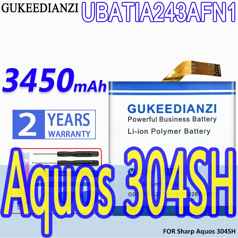 Высокая емкость аккумулятор GUKEEDIANZI UBATIA243AFN1 3450mAh для Sharp Aquos 304SH
Высокая емкость аккумулятор GUKEEDIANZI UBATIA243AFN1 3450mAh для Sharp Aquos 304SH