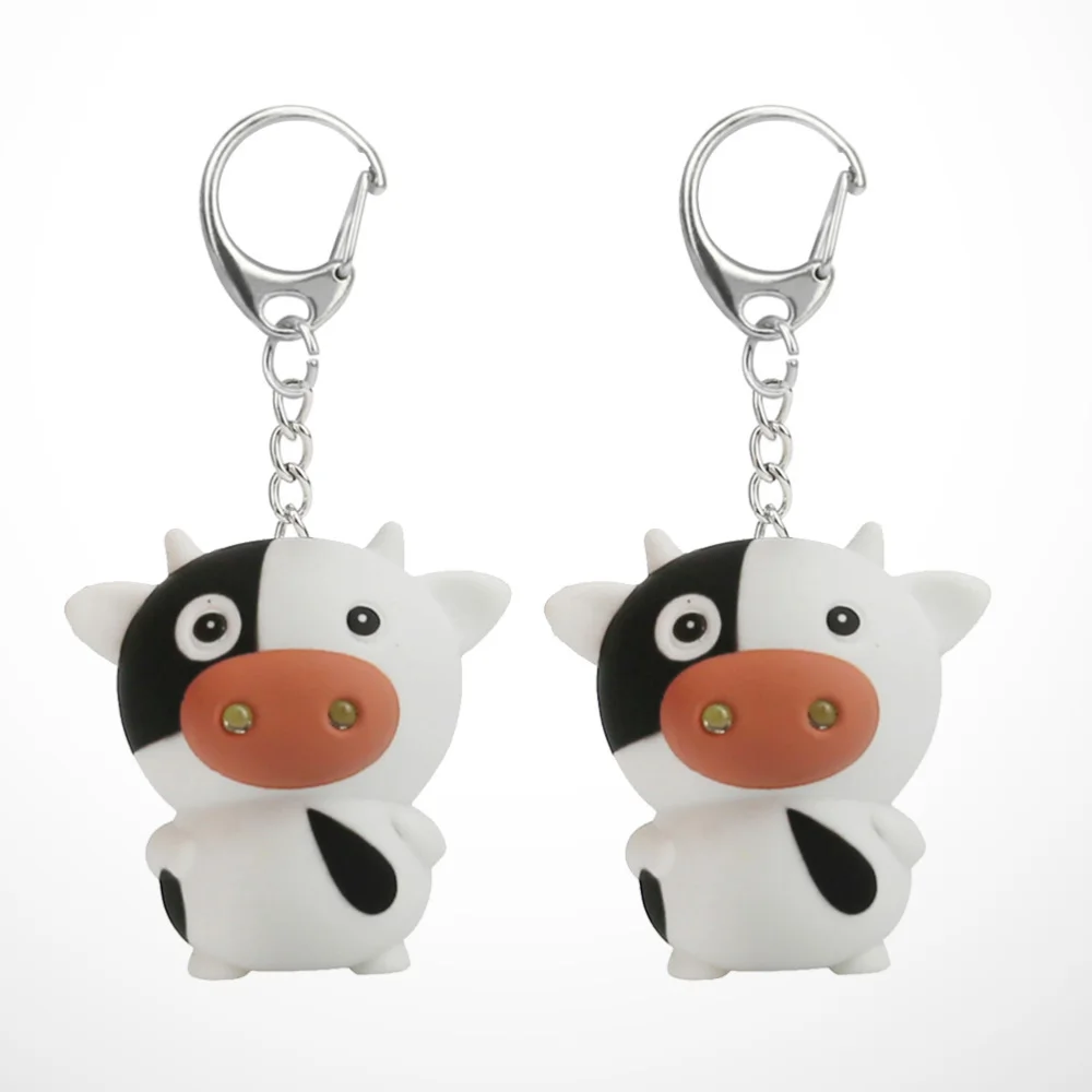 2pcs Cow Design Key Ring LED Luminous Key Holder Sound Keychains Glowing Key Decoration Craft Ornaments Gift 
2pcs Cow Design Key Ring LED Luminous Key Holder Sound Keychains Glowing Key Decoration Craft Ornaments Gift