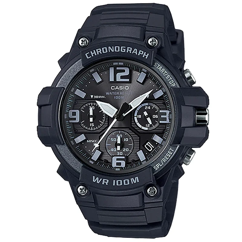 

Casio Watch Sports waterproof Samurai Black Gold Limited dark heart electronic watch MCW-100H-1A3