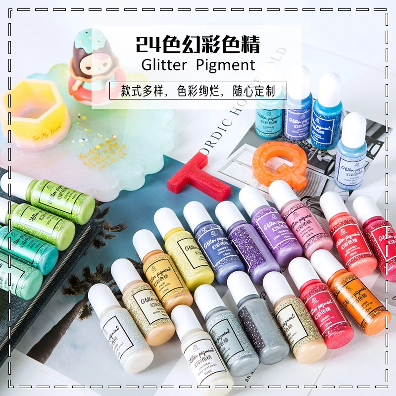DIY Craft Crystal Epoxy UV Resin Adhesive Dye Pigment Multicolors Flashing Glue Handmade DIY Jewelry Making Crafts
DIY Craft Crystal Epoxy UV Resin Adhesive Dye Pigment Multicolors Flashing Glue Handmade DIY Jewelry Making Crafts