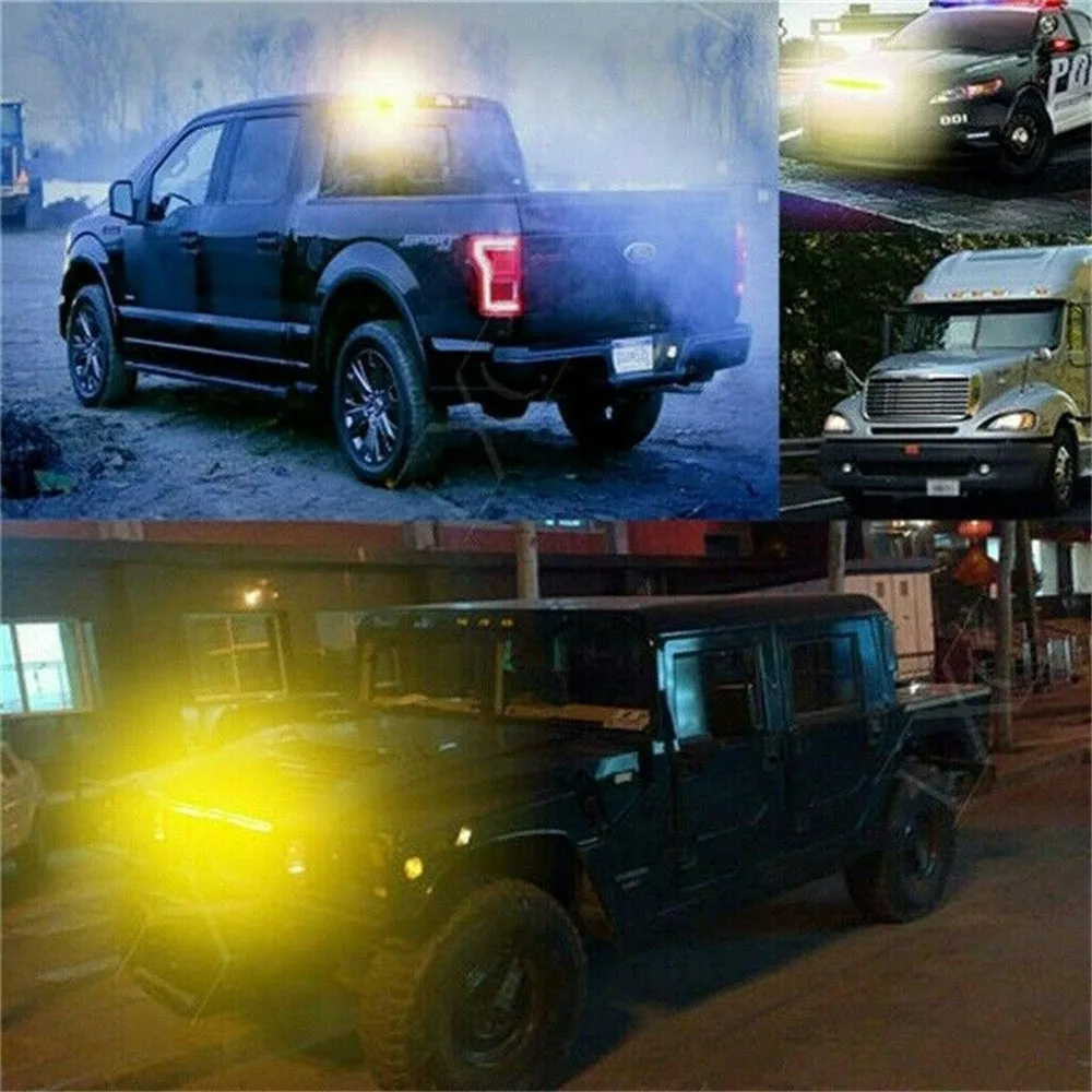 4Pcs 4 LED Auto Truck Emergency Amber Beacon Panel 12/24V Light Yellow Car Truck Motorcycles Accessories Strobe Light
4Pcs 4 LED Auto Truck Emergency Amber Beacon Panel 12/24V Light Yellow Car Truck Motorcycles Accessories Strobe Light