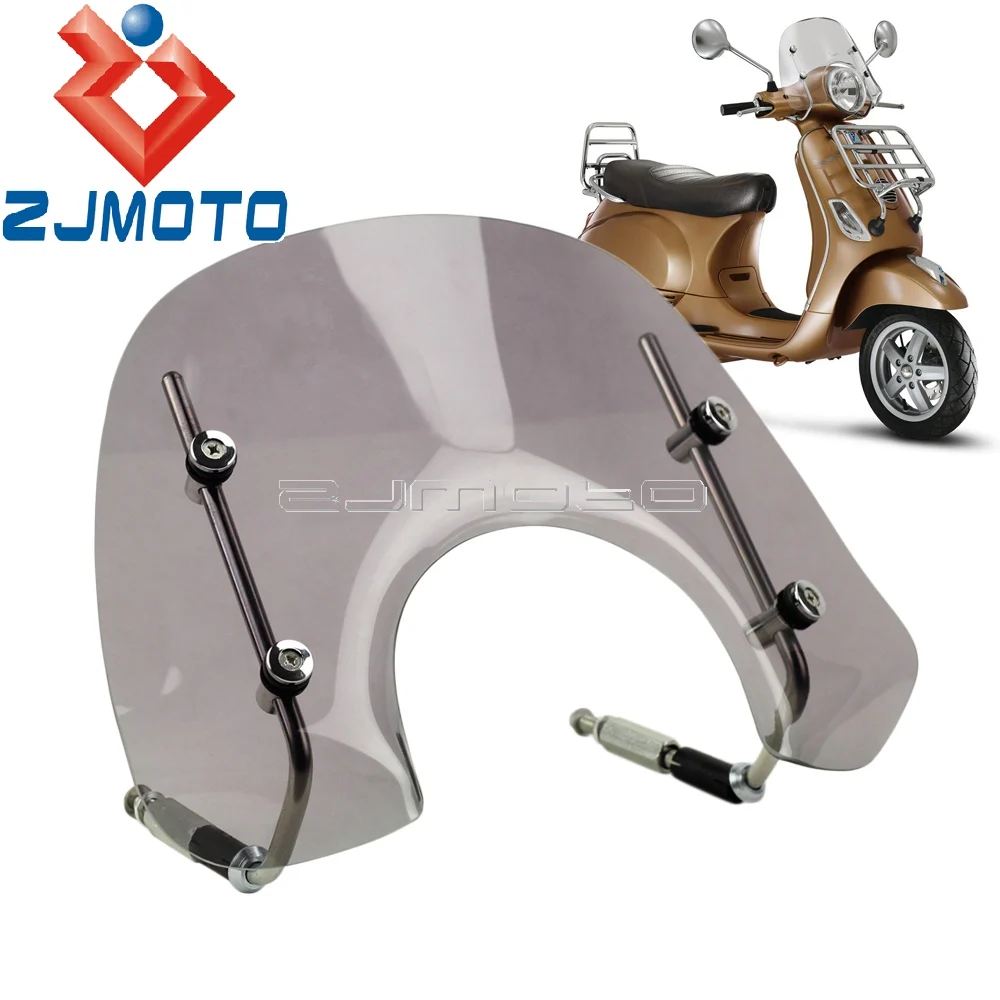 1 шт. ветровое стекло для скутера VESPA LX150 LX50 2005 2014 мотоциклетное Дымовое с винтами