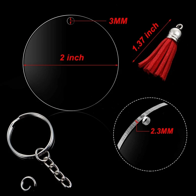 Round Key Chain,Transparent Acrylic Key Chain Blank and Tassel Pendant Key Ring Are Suitable for DIY Projects
Round Key Chain,Transparent Acrylic Key Chain Blank and Tassel Pendant Key Ring Are Suitable for DIY Projects