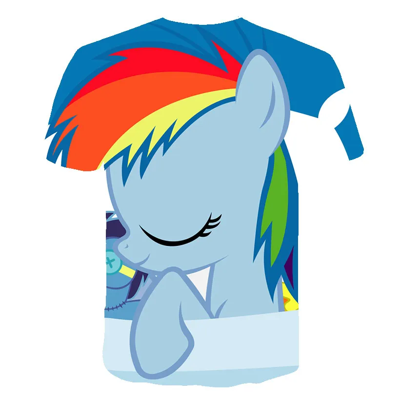 Children's Round Neck Casual Top Cute Pony Cartoon T-Shirt Girls Fashion Short Sleeve 4-14 Years Old Funny Baby Clothes
Children's Round Neck Casual Top Cute Pony Cartoon T-Shirt Girls Fashion Short Sleeve 4-14 Years Old Funny Baby Clothes