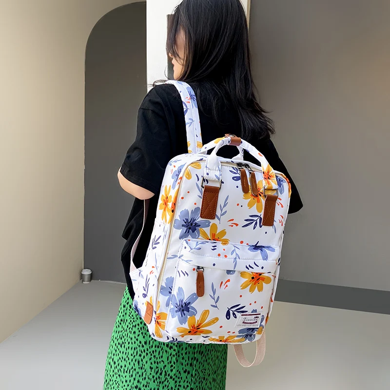 Classic Floral Print Women Backpacks Waterproof Nylon Gilrs School Laptop Bag Pack Green Leaves Casual Travel Rucksack Mochila
Classic Floral Print Women Backpacks Waterproof Nylon Gilrs School Laptop Bag Pack Green Leaves Casual Travel Rucksack Mochila