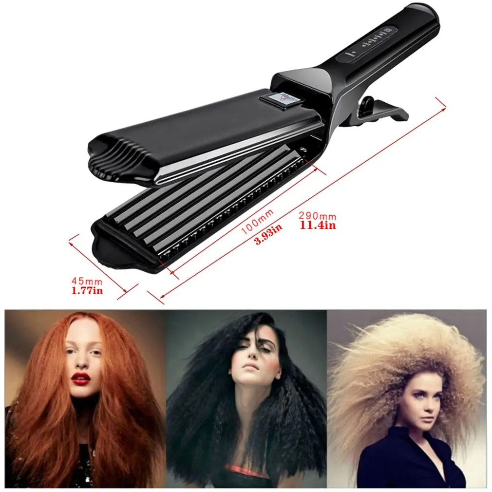 Professional Hair Crimper Curling Iron Wand Ceramic Corrugated Wave Corn Irons Wave Curler Iron Electric Wave Plate Clip
Professional Hair Crimper Curling Iron Wand Ceramic Corrugated Wave Corn Irons Wave Curler Iron Electric Wave Plate Clip