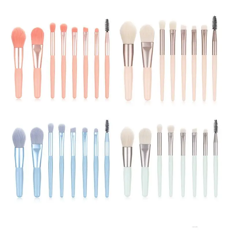 8Pcs Mini Makeup Brushes Set Wooden Handle Portable Soft Bristle Colored Makeup Eye Makeup Brushes Set
8Pcs Mini Makeup Brushes Set Wooden Handle Portable Soft Bristle Colored Makeup Eye Makeup Brushes Set