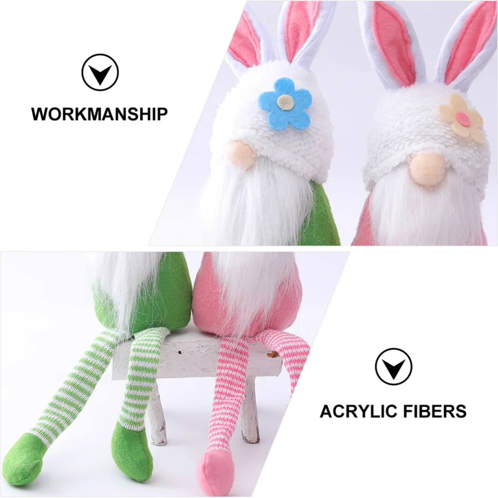 3Pcs Easter Long Foot Gnome Dolls Rabbit Ear Faceless Dolls Party Desktop Decors
3Pcs Easter Long Foot Gnome Dolls Rabbit Ear Faceless Dolls Party Desktop Decors
