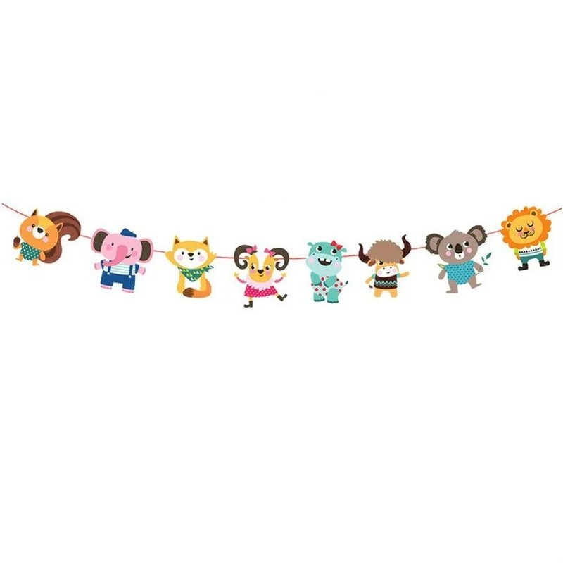 1 Set Cartoon Animals Banners Paperboard Hanging Buntings Birthday Party Decorations Kids Kindergarten Party Decoration Flags
1 Set Cartoon Animals Banners Paperboard Hanging Buntings Birthday Party Decorations Kids Kindergarten Party Decoration Flags