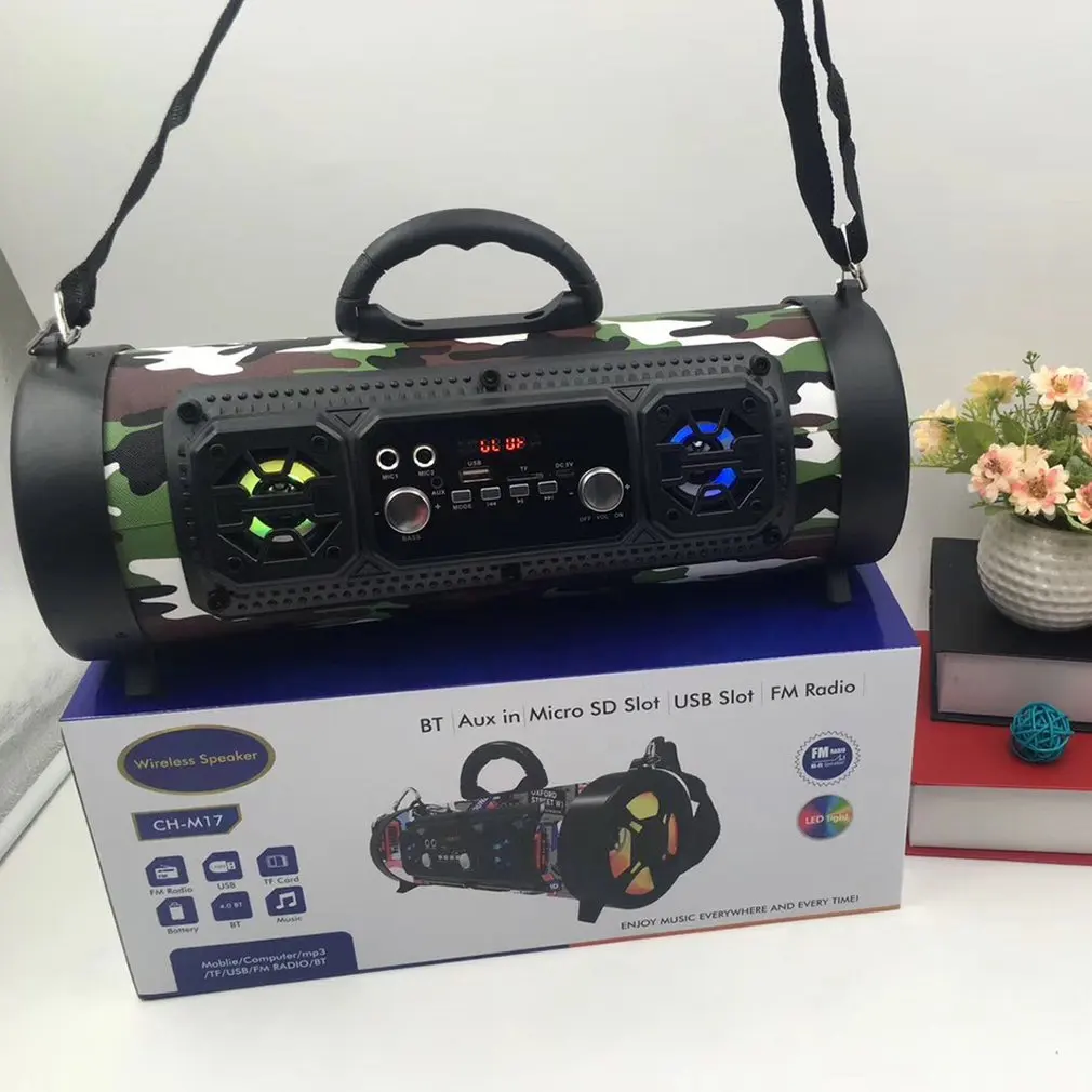 Outdoor Portable Barrel Speaker Wireless Subwoofer Plastic Knob Adjustment Card Radio Call Function Bluetooth Speaker
Outdoor Portable Barrel Speaker Wireless Subwoofer Plastic Knob Adjustment Card Radio Call Function Bluetooth Speaker