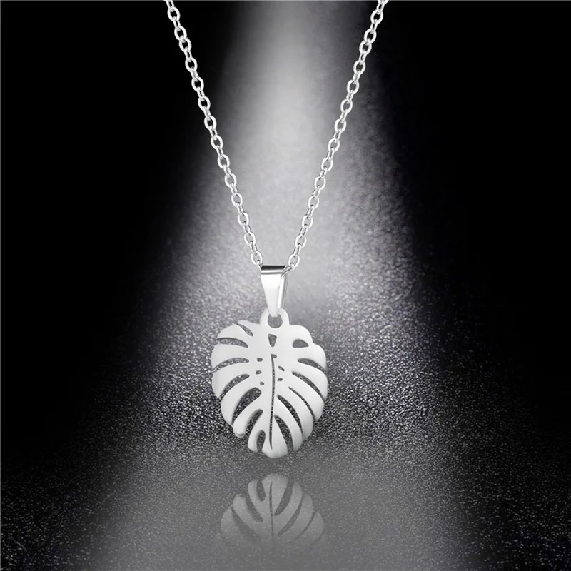 Stainless Tropical Palm Leaves Necklace Hawaiian Leaf Pendant Necklace For Women Boho Charm Choker Pendientes Beach Jewelry
Stainless Tropical Palm Leaves Necklace Hawaiian Leaf Pendant Necklace For Women Boho Charm Choker Pendientes Beach Jewelry