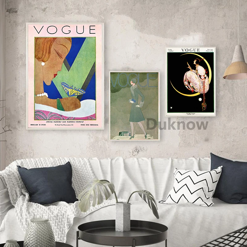 Vintage Fashion Magazine Cover Posters and Prints Retro Wall Art Canvas Painting Nordic Decoration Pictures Girl Gift Home Decor
Vintage Fashion Magazine Cover Posters and Prints Retro Wall Art Canvas Painting Nordic Decoration Pictures Girl Gift Home Decor