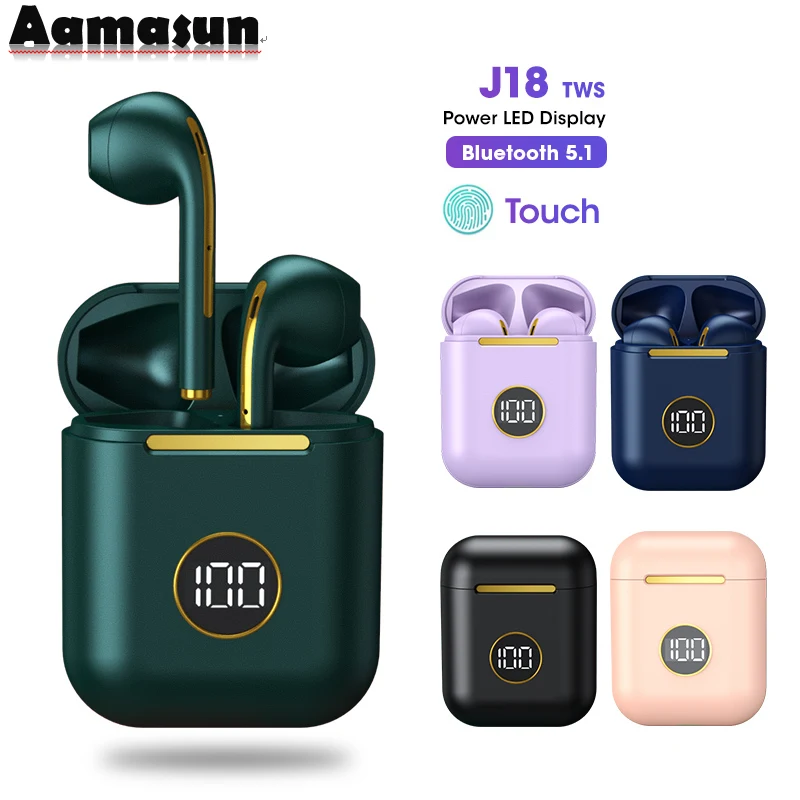 J18 Upgrade TWS Bluetooth 5.1 Headphones Charging Box Wireless Earphone Stereo Earbuds Headset With Microphone For iOS Android
J18 Upgrade TWS Bluetooth 5.1 Headphones Charging Box Wireless Earphone Stereo Earbuds Headset With Microphone For iOS Android