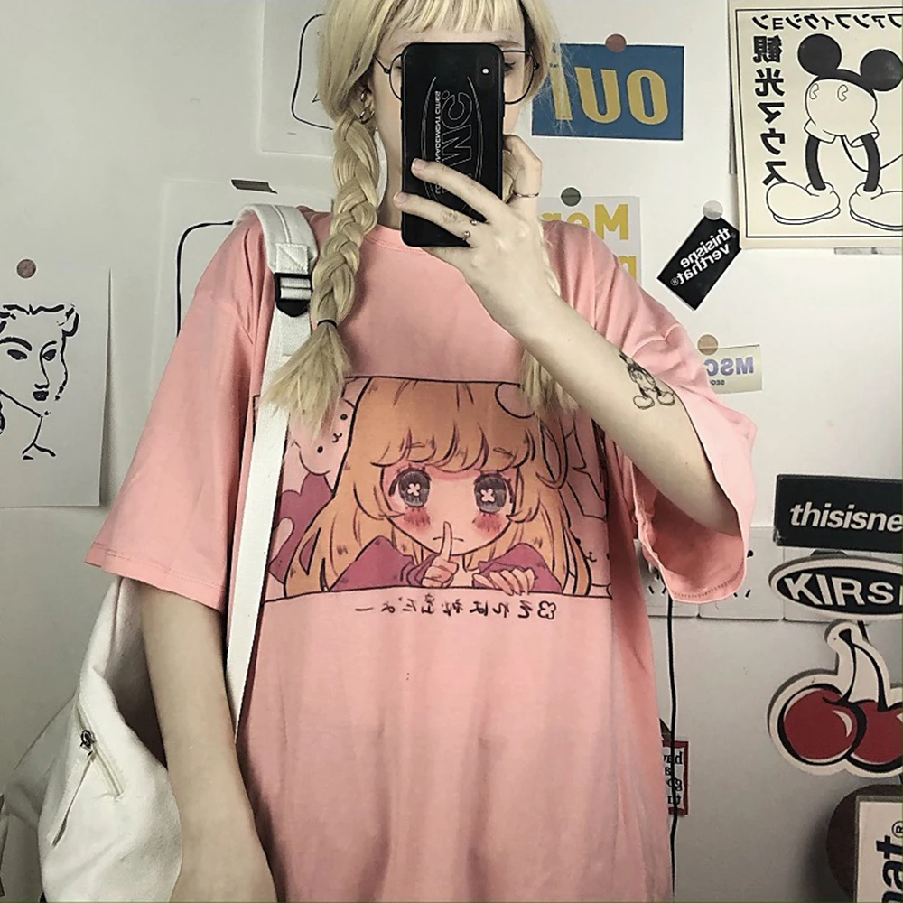 Kawaii Funny Cartoon T Shirt Women Cute Anime Harajuku T-shirt Jaoanese Girl Graphic Tshirt Fashion Top Tees Female
Kawaii Funny Cartoon T Shirt Women Cute Anime Harajuku T-shirt Jaoanese Girl Graphic Tshirt Fashion Top Tees Female