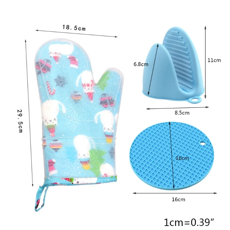 Silicone Oven Gloves Heat Resistant With Oven Mitts 1 Pair Pot Holders and Pads R9JC
Silicone Oven Gloves Heat Resistant With Oven Mitts 1 Pair Pot Holders and Pads R9JC