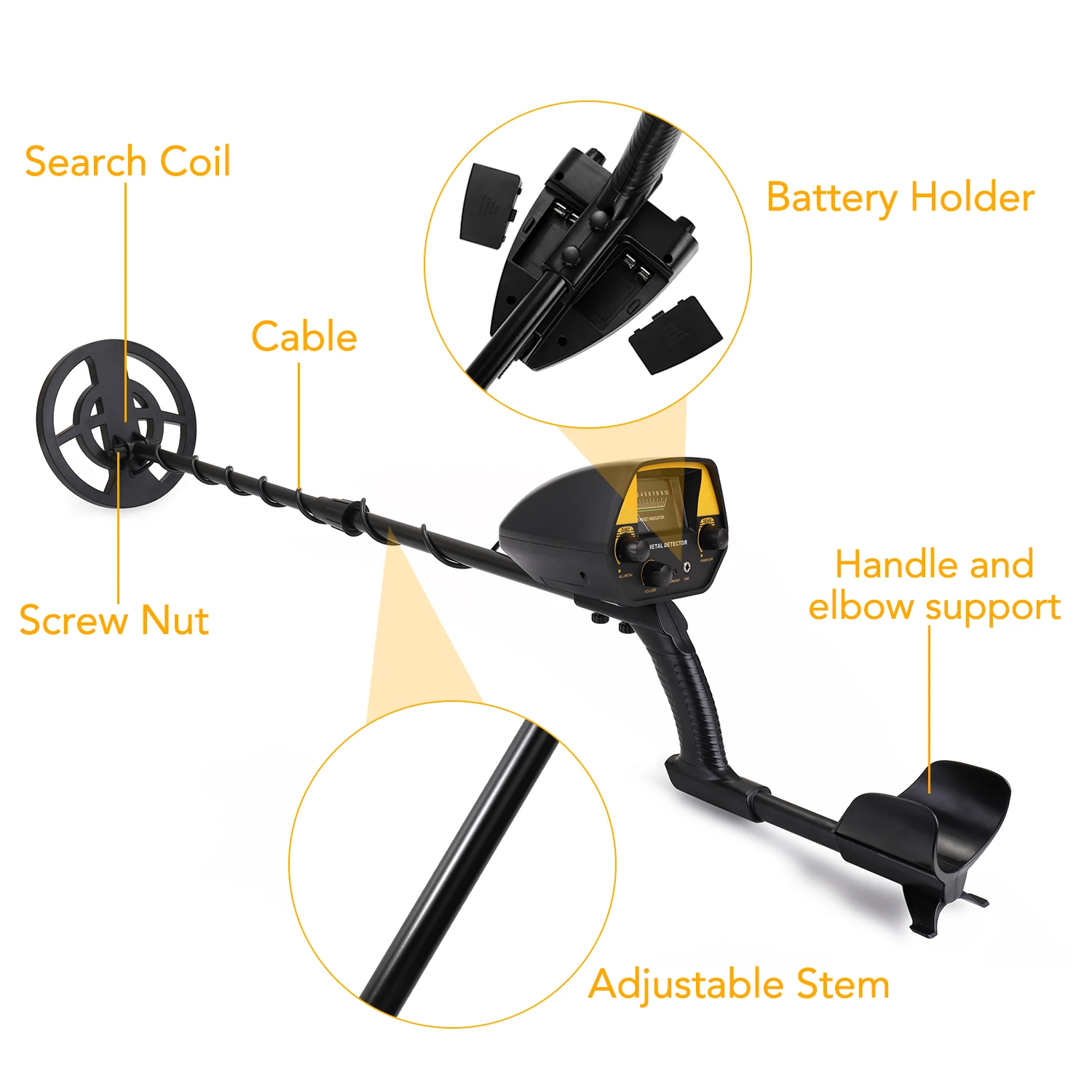 GTX5030Y Portable Easy Installation Underground Metal Detector High Sensitivity Jewelry Treasure Gold Metal Detecting Tool 
GTX5030Y Portable Easy Installation Underground Metal Detector High Sensitivity Jewelry Treasure Gold Metal Detecting Tool