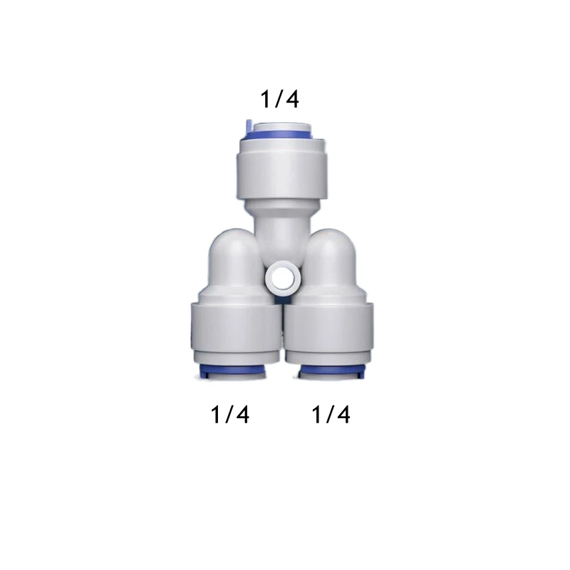 50Pcs/Lot 1/4" Y Type RO Water Fitting 6.5mm POM Hose PE Pipe 3 Ways Quick Connector Water Filter Parts
50Pcs/Lot 1/4" Y Type RO Water Fitting 6.5mm POM Hose PE Pipe 3 Ways Quick Connector Water Filter Parts