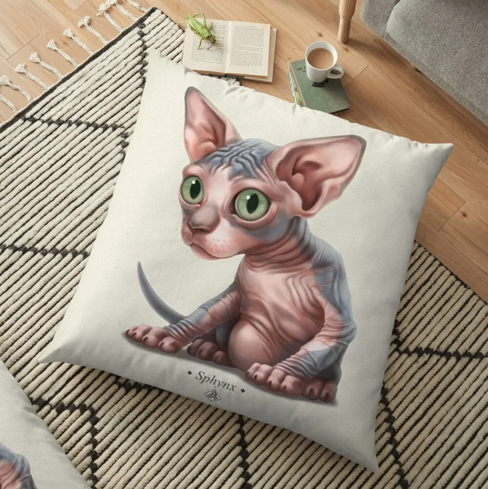Sphynx Kitten Printed Decorative Cushion Sofa Cover Pillow Pillowcase Spring Decorations For Home Decor Pillow Cover 2021
Sphynx Kitten Printed Decorative Cushion Sofa Cover Pillow Pillowcase Spring Decorations For Home Decor Pillow Cover 2021