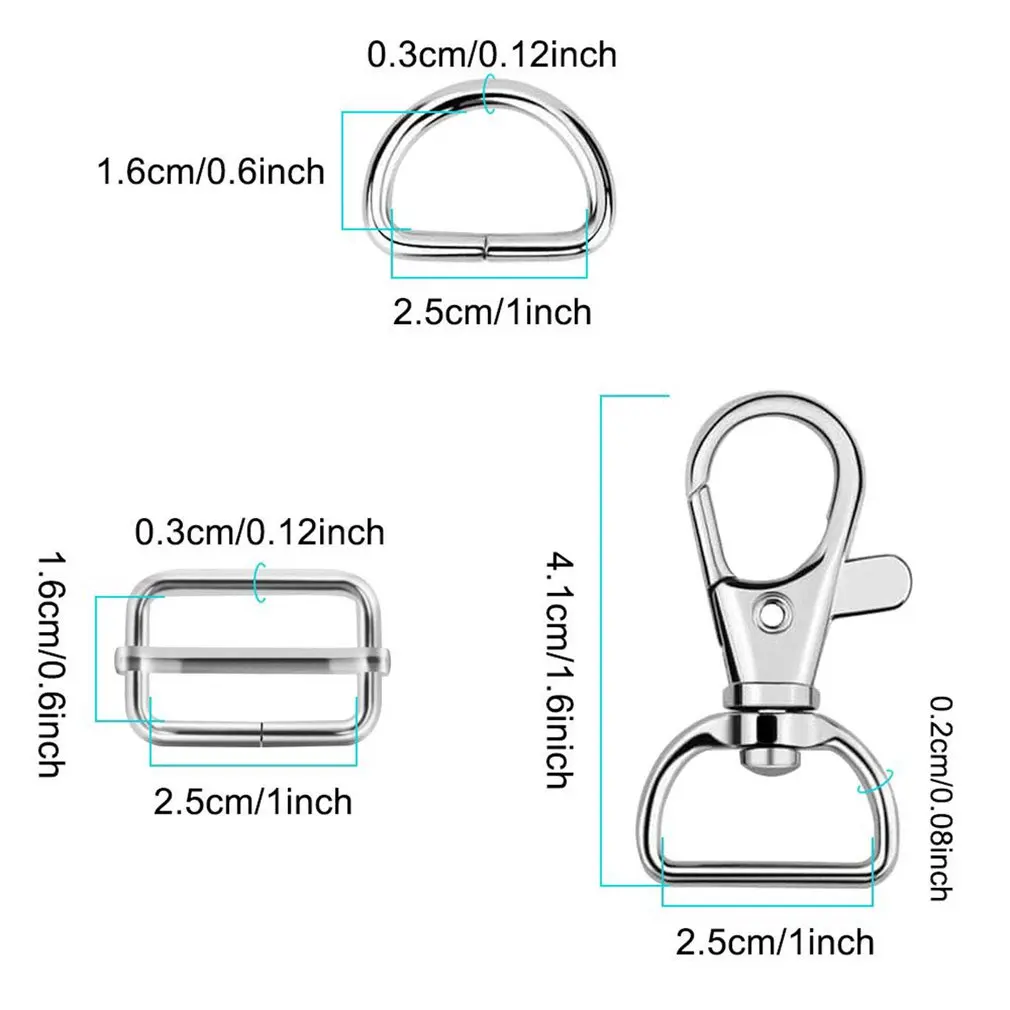 Metal Carabiner Clip Swivel Trigger Dog Buckle Alloy Metal KeyRing KeyHooks Retaining Ring DIY Craft Lobster Clasp
Metal Carabiner Clip Swivel Trigger Dog Buckle Alloy Metal KeyRing KeyHooks Retaining Ring DIY Craft Lobster Clasp