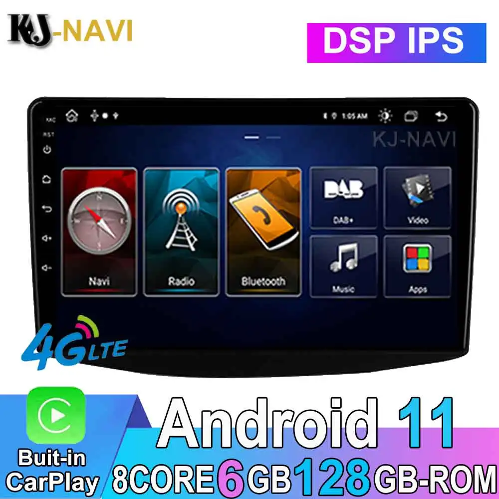 

9" IPS DSP Android 11 Car Radio Player Carplay For Mitsubishi Grandis 1 2003 - 2011 GPS Navigation Video Multimedia 4G Wifi