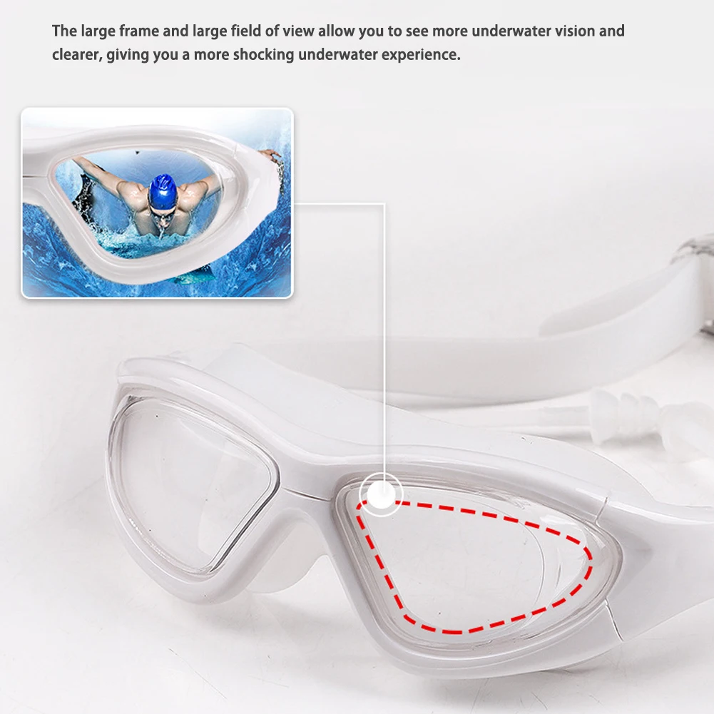 Professional Swimming Goggles Glasses Cap Earplug Nose Clip Hd Anti-Fog Men Women Pool Sports Diving Eyewear Glasses Equipment
Professional Swimming Goggles Glasses Cap Earplug Nose Clip Hd Anti-Fog Men Women Pool Sports Diving Eyewear Glasses Equipment