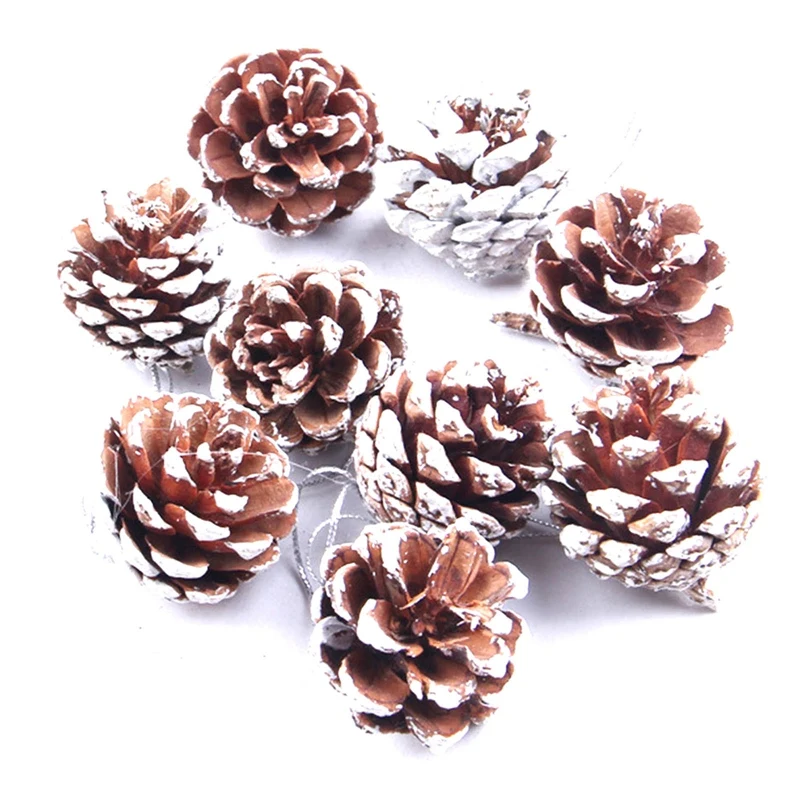 9pcs Natural Pine Cone Christmas Pinecone Bauble Crafts Xmas Tree Hanging Ornaments DIY Wedding Christmas Party Decoration
9pcs Natural Pine Cone Christmas Pinecone Bauble Crafts Xmas Tree Hanging Ornaments DIY Wedding Christmas Party Decoration
