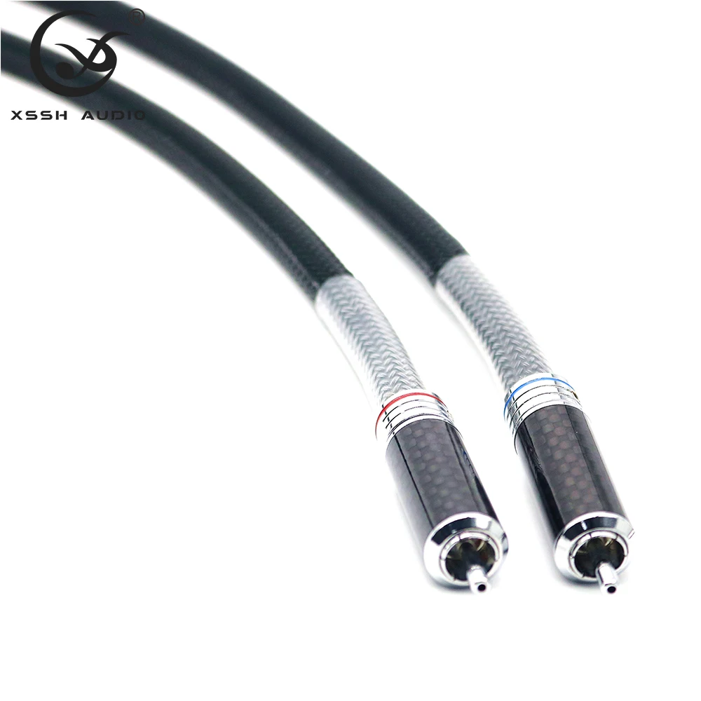 

YIVO XSSH Hi-end HIFI FA-220 PVC 2 core Pure Copper OFC PCOCC Gold Female XLR to Male XLR Cable RCA plug Audio Cables Wire Line