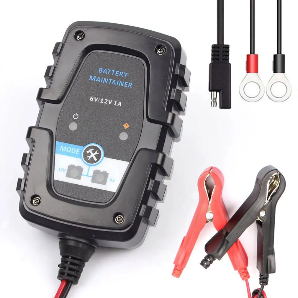 6V 12V 1A Automatic Smart Battery Charger Maintainer For Car Motorcycle Scooter Battery Charger With SAE Quick Connector
6V 12V 1A Automatic Smart Battery Charger Maintainer For Car Motorcycle Scooter Battery Charger With SAE Quick Connector