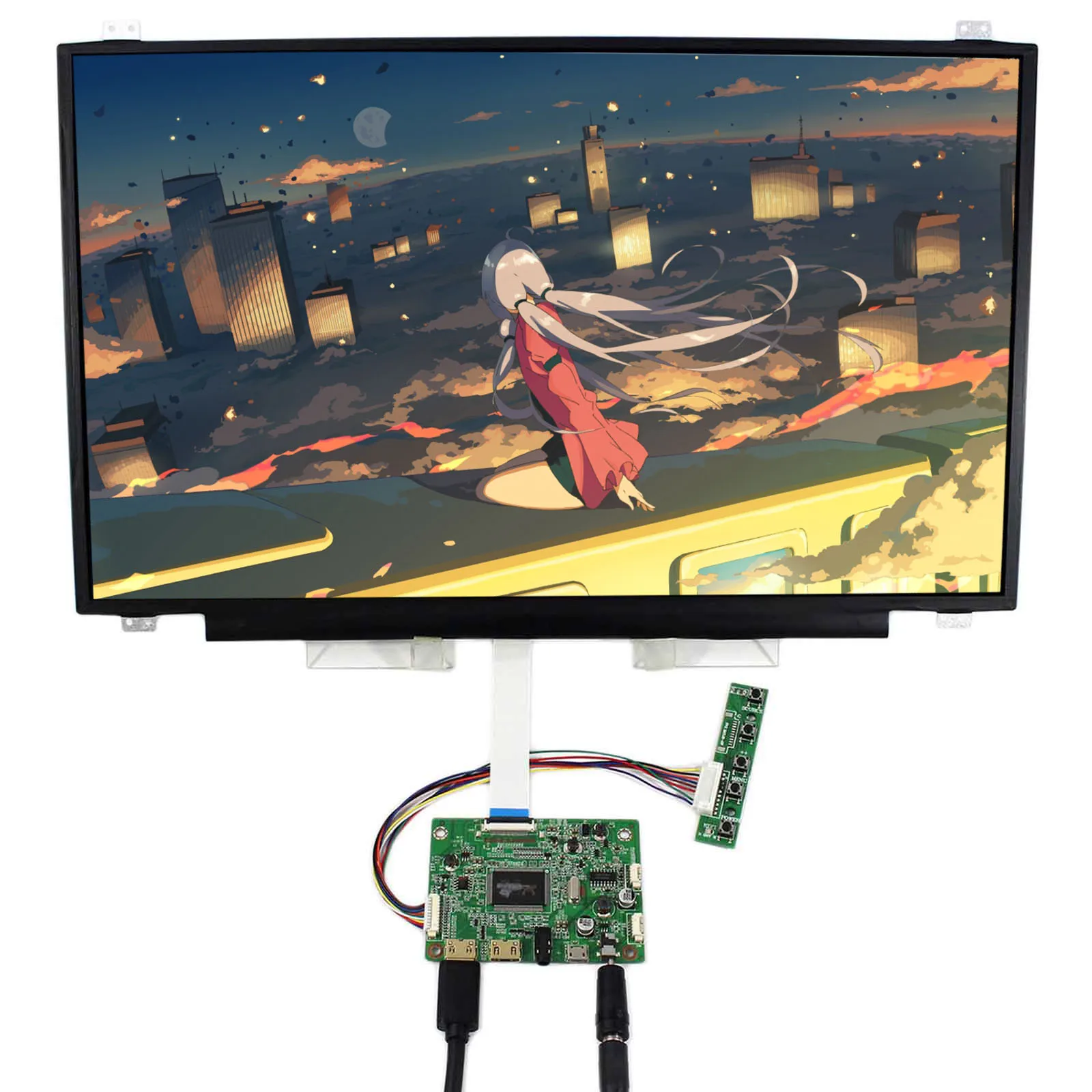 N173HCE-E31 1920X1080 IPS LCD Screen 17.3inch Signal Interface eDP 2 HD MI Mini LCD Controller VS-RTD2556HM-V1 capacitive touch
N173HCE-E31 1920X1080 IPS LCD Screen 17.3inch Signal Interface eDP 2 HD MI Mini LCD Controller VS-RTD2556HM-V1 capacitive touch